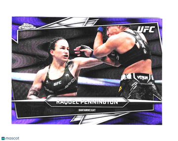 2026 Topps Chrome UFC Raquel Pennington #103 Purple RayWave /75