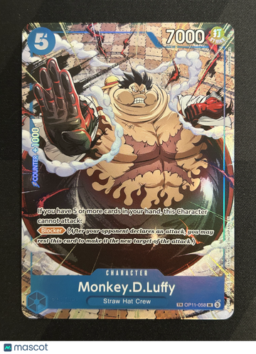 2025 One Piece Card Game Carry On His Will Monkey.D.Luffy Holo