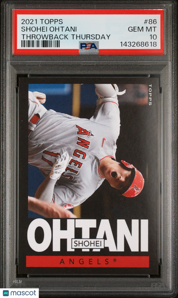 2021 Topps Throwback Thursday Shohei Ohtani #86 PSA 10