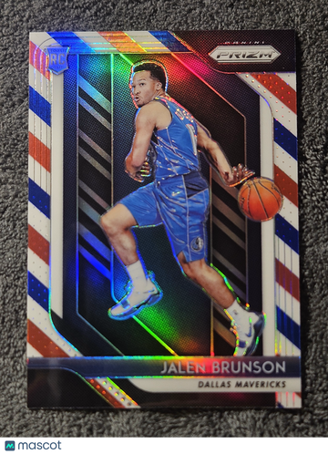 2018 Prizm Jalen Brunson #250 Red White Blue Rookie RC