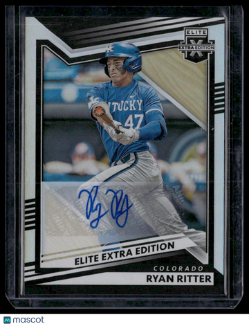 2022 Panini Elite Extra Edition Ryan Ritter #116 Signatures AU