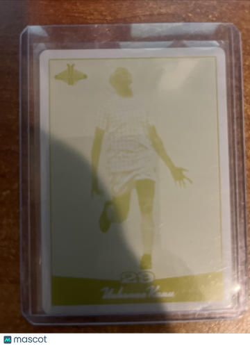 2024 Parkside NWSL Vol. 1 Uchenna Kanu #28 Yellow Printing Plate Printing Plate Parallel/Variety Insert