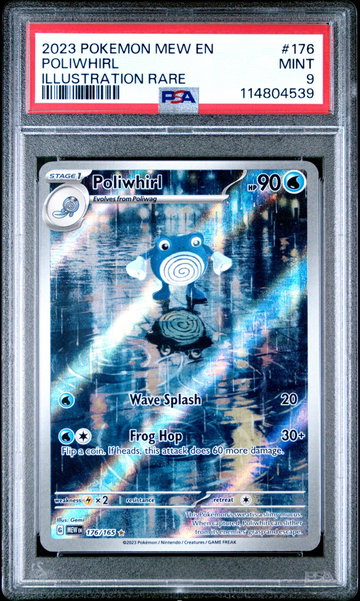 2023 Pokemon Mew Illustration Rare Poliwhirl #176 PSA 9