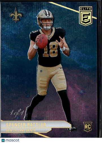 Spencer Rattler 2024 Panini Donruss Elite RC /1 New Orleans Saints