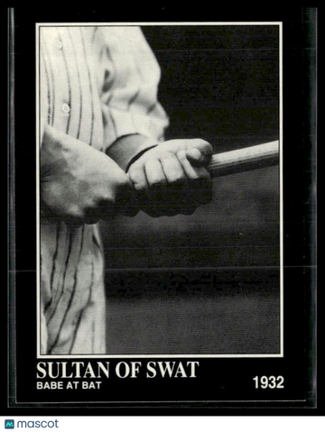 1992 Megacards Babe Ruth Babe at Bat #114