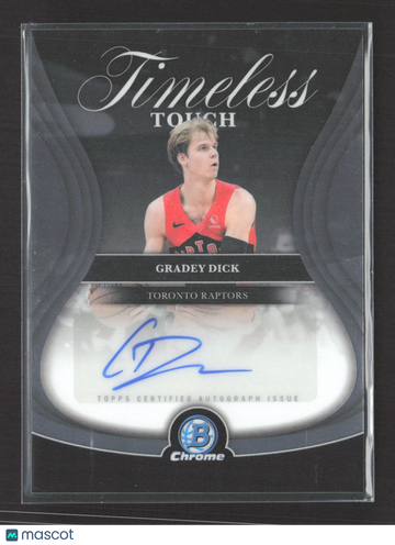 2025 Topps Bowman Chrome Timeless Touch Gradey Dick #TTA-GD Topps Certified Autograph Issue