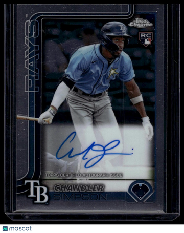 2025 Topps Chrome Chandler Simpson #RA-CS1 Rookie Autographs
