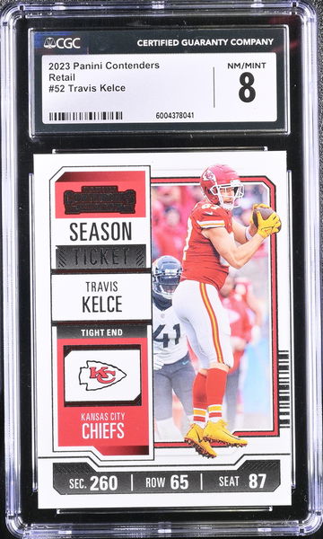 2023 PANINI TRAVIS KELCE #52 CGC 8