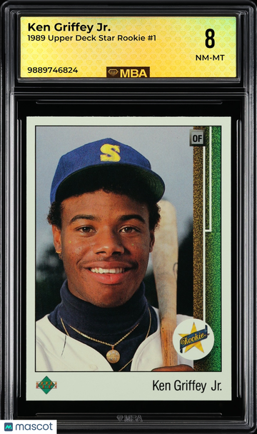 1989 Upper Deck Ken Griffey Jr. #1 Star Rookie MBA 8