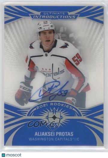 2021-22 Upper Deck Ultimate Collection Aliaksei Protas #UI-60 Autographs Parallel/Variety Rookie Insert