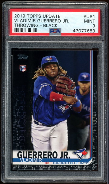 2019 Topps Update Black Vladimir Guerrero Jr. ROOKIE RC /67 PSA 9
