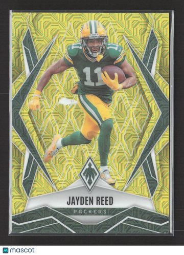 2025 Panini Phoenix Football Jayden Reed #39 Yellow 35/35