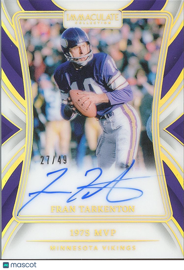 2024 Fran Tarkenton Panini Authentic