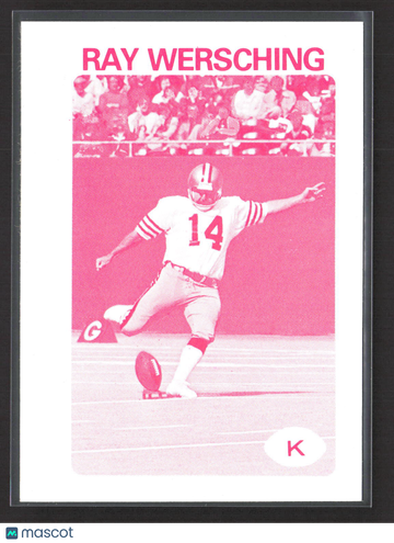 1984 Topps San Francisco 49ers Police Ray Wersching #14