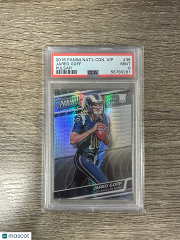 2016 Panini National Convention Vip Jared Goff #38 Pulsar PSA 9