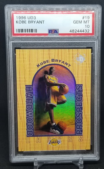 Kobe Bryant 1996 UD3 rookie psa 10 