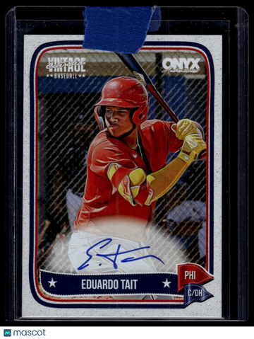 2024 Onyx Vintage Extended Eduardo Tait #VAEDTA Autographs AU