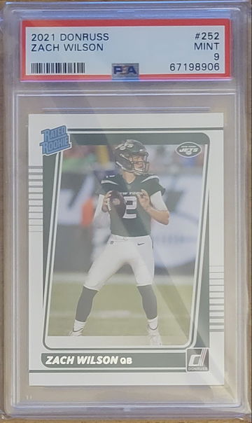 2021 Donruss Zach Wilson PSA 9