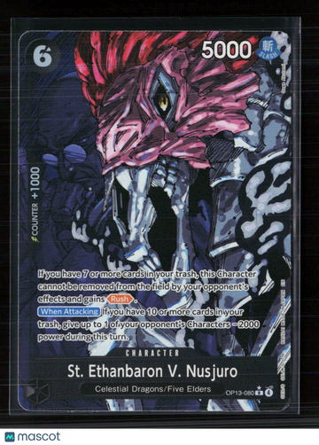 2024 One Piece Card Game Two Legends St. Ethanbaron V. Nusjuro Holo Super Rare Alternate Art