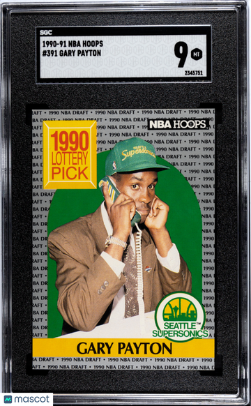 1990 Nba Hoops Gary Payton #391 Rookie SGC 9