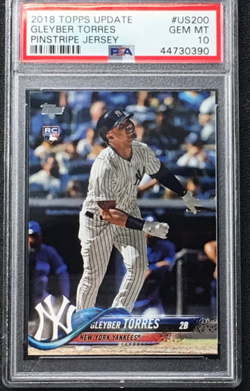 Gleyber Torres topps update us200 psa 10