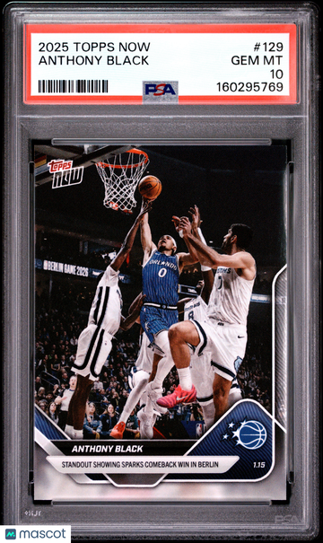 2025 Topps Now Anthony Black #129 PSA 10