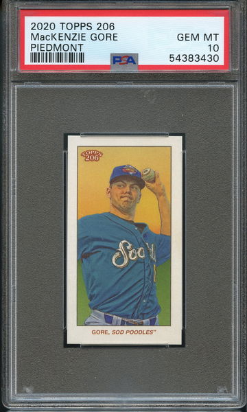 2020 Topps T206 MacKenzie Gore Piedmont Back PSA 10