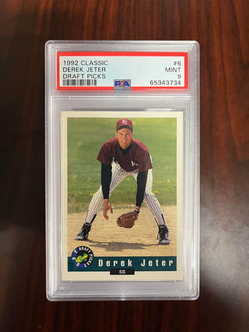 1992 Classic Derek Jeter Draft Picks PSA 9