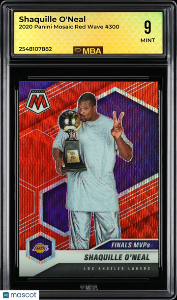 2020 Panini Mosaic Shaquille O'Neal #300 Red Wave MBA 9