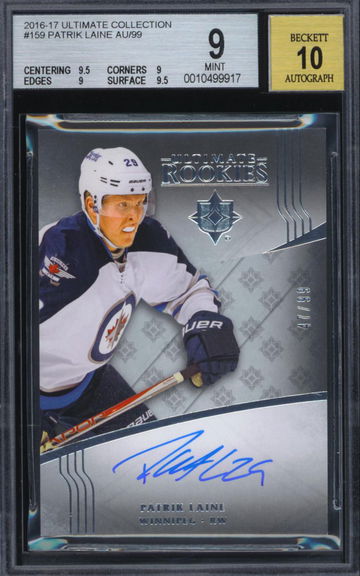 2016-17 Ultimate Collection #159 Patrik Laine Auto Rookie /99