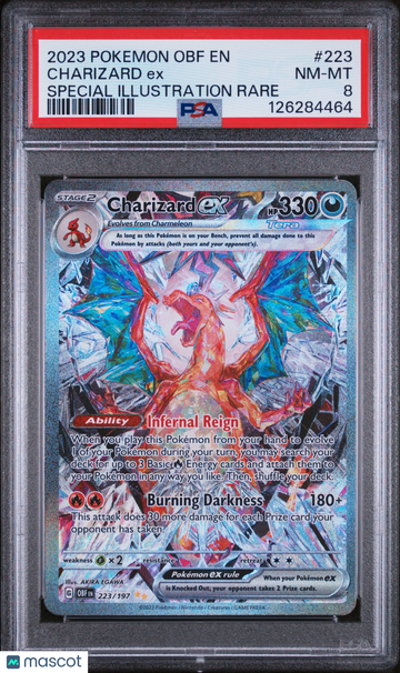 Obsidian Flames Charizard ex Holo Special Illustration Rare PSA 8 #223