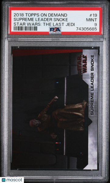 2018 Topps On Demand Star Wars: The Last Jedi Supreme Leader Snoke #19 PSA 9