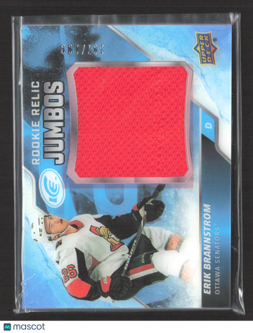 2020 Upper Deck Ice Rookie Relic Jumbos Erik Brannstrom #RRJ-EB Jumbo Patch Rookie Relic