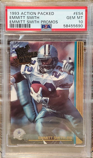 1993 Action Packed #ES4 Emmitt Smith Promo PSA 10 Gem MT POP 6!