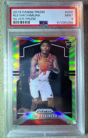 RUI HACHIMURA - prizm Silver Rookie psa 9