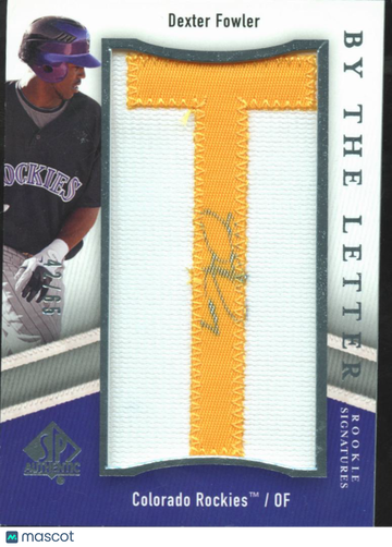 Elvis Andrus 2009 Upper Deck SP Authentic By The Letter Manufactured Patch Auto /65 Texas Rangers