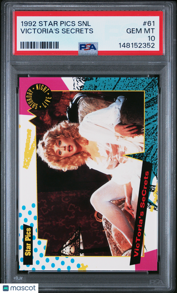 1992 Star Pics Saturday Night Live Victoria Jackson Victoria's Secrets Rookie #61 PSA 10