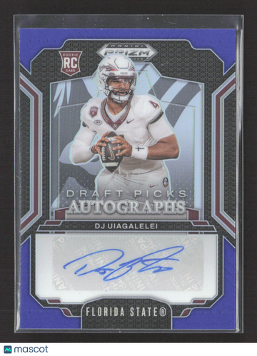 2025 Panini Prizm Draft Picks DJ Uiagalelei #DPA-DJU Purple 198/249 RC Auto