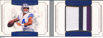 2018 Panini National Treasures Treasured Patches Dak Prescott #17 /25 Treasured Patches