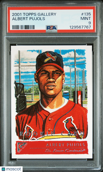 2001 Topps Gallery Albert Pujols #135 PSA 9