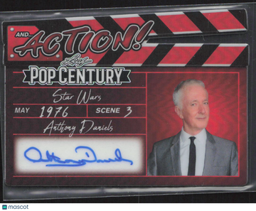 2026 Leaf Pop Century And Action! Anthony Daniels 2/2 Authentic Autograph #AA-AD