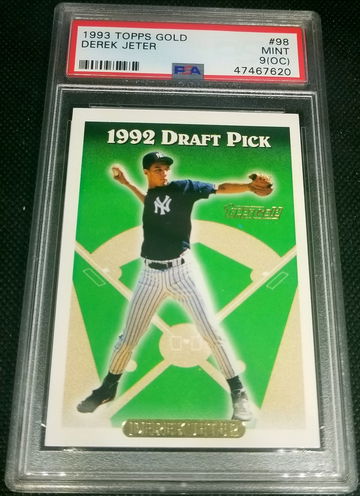 1993 Topps Gold Derek Jeter RC PSA 9OC