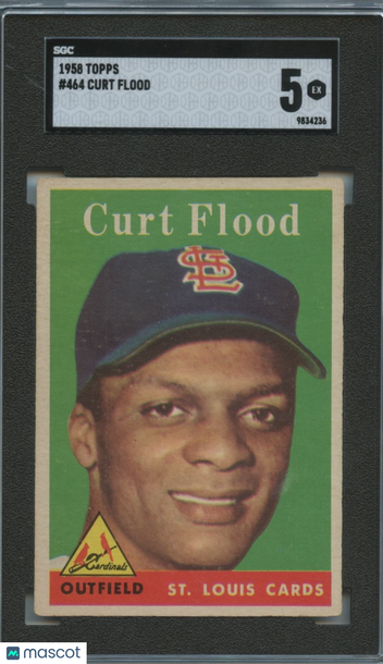 1958 Topps Curt Flood #464 [Base] Rookie SGC 5 Topps
