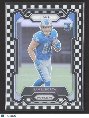 2023 Panini Prizm Sam LaPorta #332 White Checkerboard RC