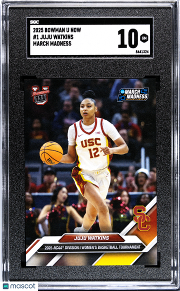 2025 Bowman U Now March Madness Juju Watkins #1 SGC 10