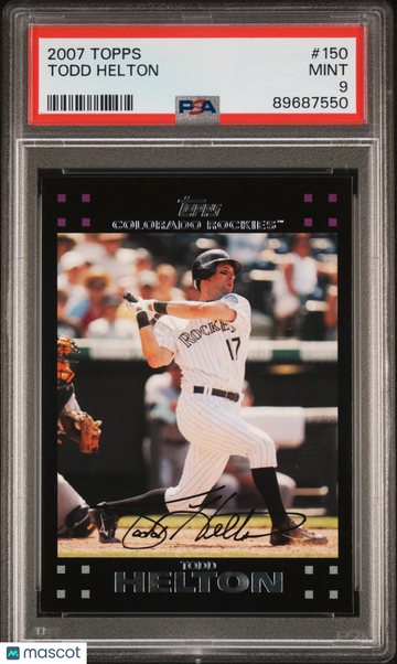2007 Topps Todd Helton #150 PSA 9
