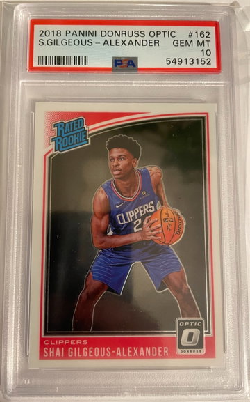 2018 Panini Donruss Optic Shai Gilgeous-Alexander PSA 10 Rookie Card