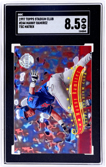 1997 Topps Stadium Club TSC Matrix Manny Ramirez #244 SGC 8.5