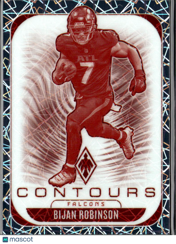Bijan Robinson 2025 Panini Phoenix Football Contours /149 Atlanta Falcons