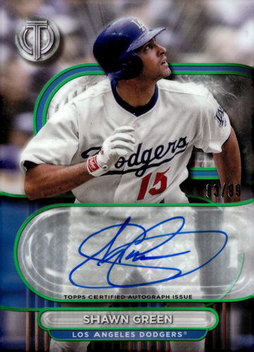 2024 Topps Tribute Green Shawn Green #TA-SG Auto /99